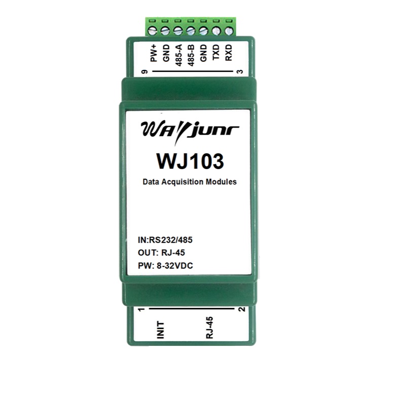Modbus RTU轉(zhuǎn)Modbus TCP模塊，RS232/485轉(zhuǎn)Modbus TCP網(wǎng)絡(luò)模塊，WJ103