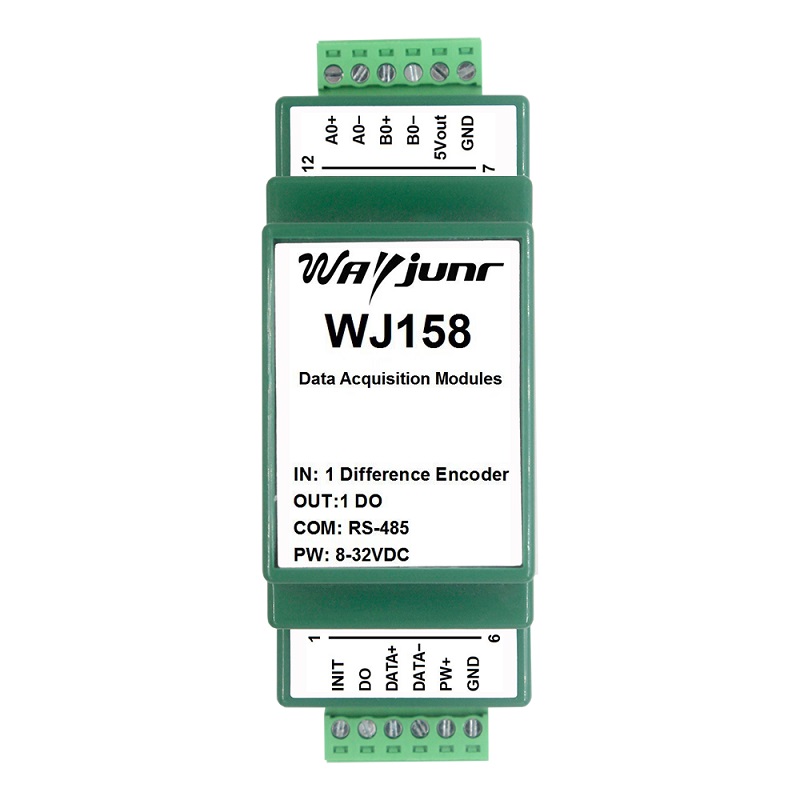 1路編碼器計米器或轉速測量，1路DO上限報警輸出 WJ158