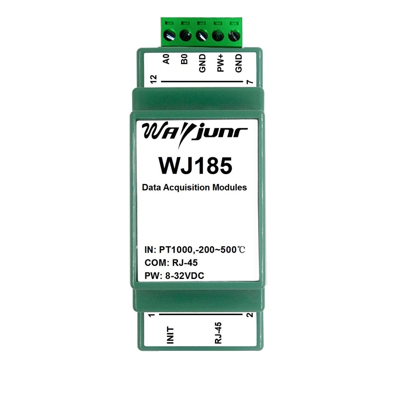 Pt100/Pt1000溫度轉(zhuǎn)Modbus TCP和MQTT網(wǎng)絡(luò)數(shù)據(jù)采集模塊 WJ185