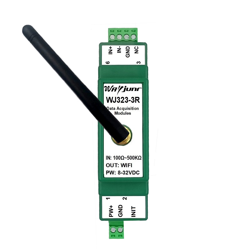 電阻電位器電子尺轉(zhuǎn)網(wǎng)絡(luò)Modbus TCP和MQTT，WiFi采集模塊 WJ323