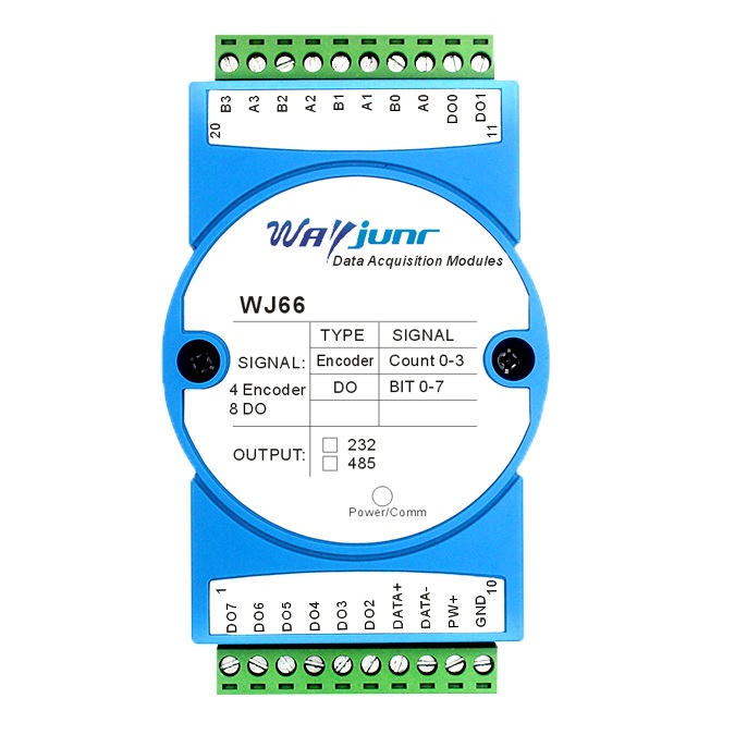 編碼器角度速度位移轉(zhuǎn)速測量脈沖計(jì)數(shù)器Modbus RTU模塊 WJ66